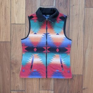 Chaps Vintage Navajo Fleece Vest (S)